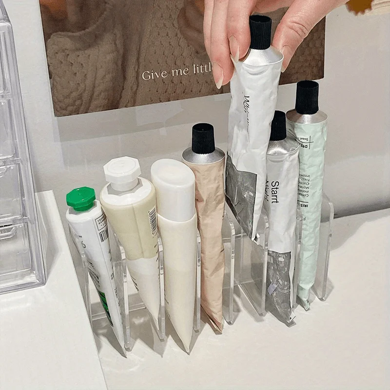 Home Office Work Table - 1 Stück, transparenter Kosmetik-Organizer aus Kunststoff