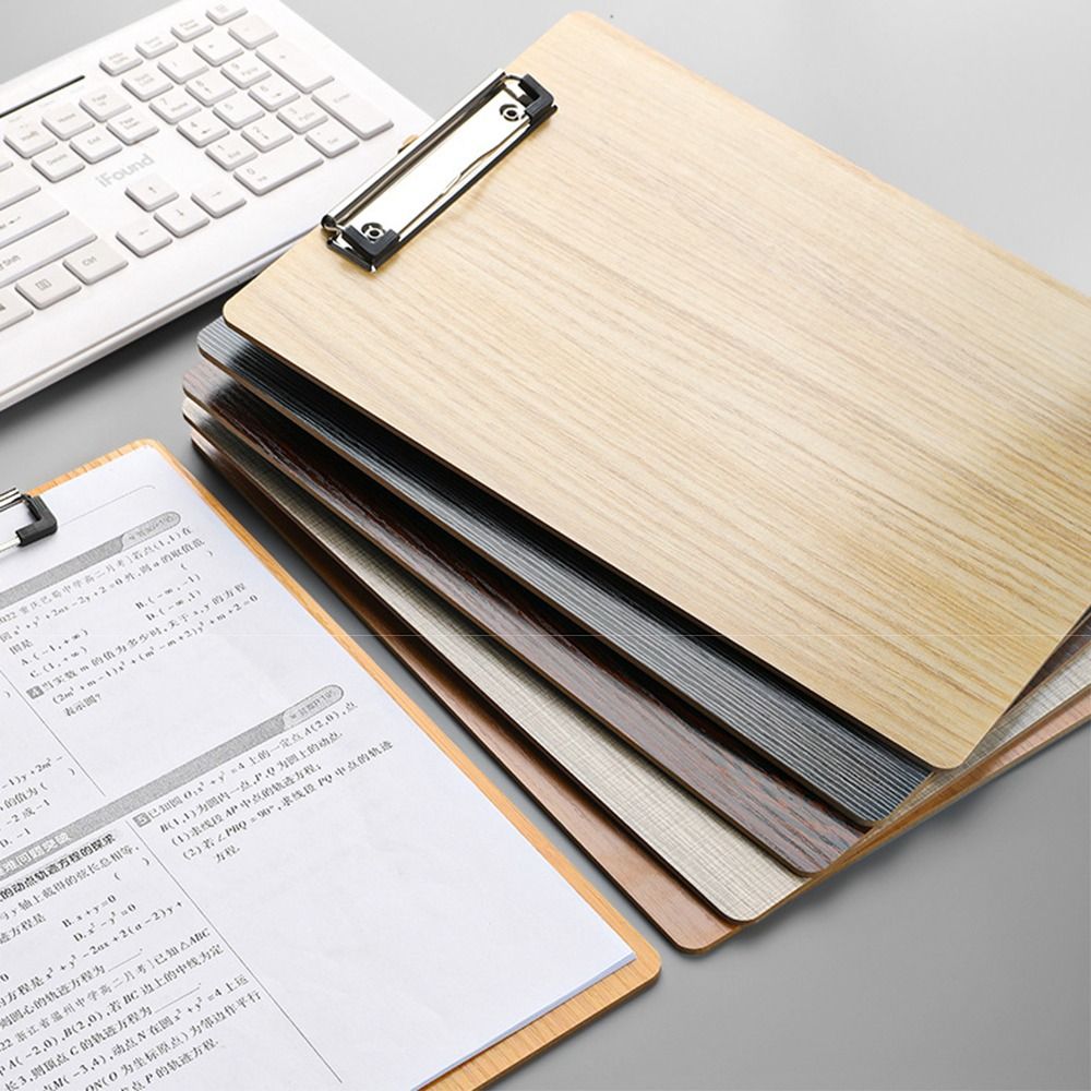 Document Scanner Portable - Tragbarer Holz-A4-Memofolder Verstärkter Hartkarton-Dokumentenhalter Abgerundete Ecken