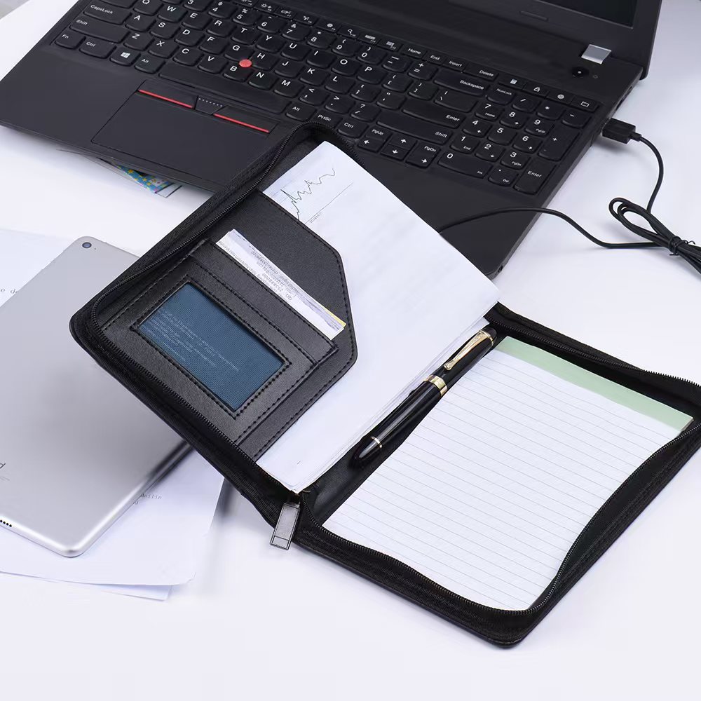 Document Scanner Portable - 2026 Tragbare A5 Business-Mappe mit Reißverschluss