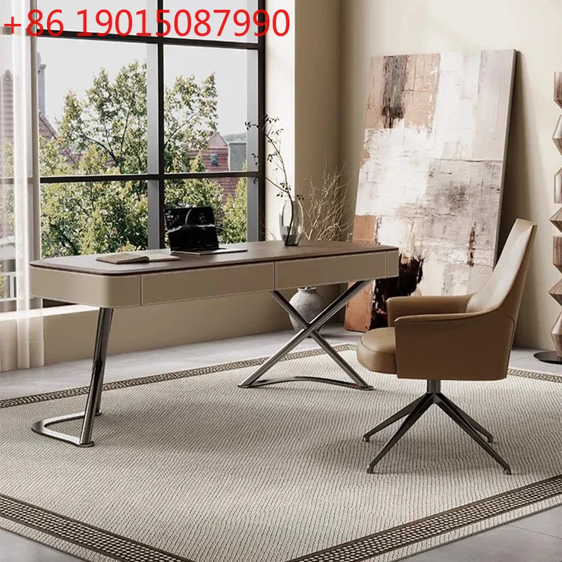 Home Office Work Table - Büroschreibtisch Arbeitsplatz Executive Moderne Computermöbel Zimmertische