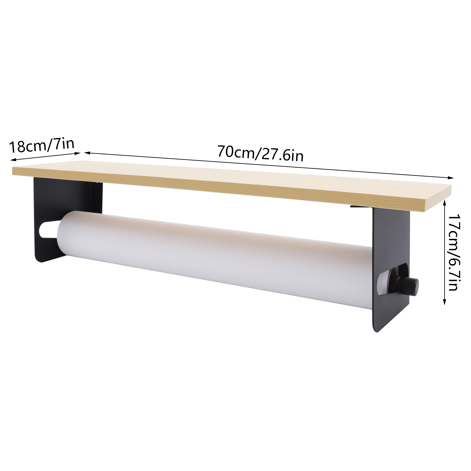 Home Office Or - Wandmontierter Kraftpapier-Spender und -Schneider 24 Zoll