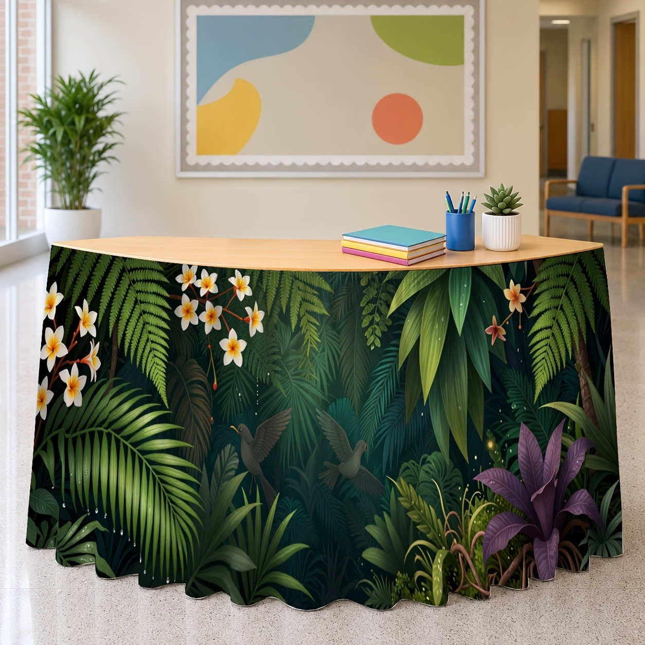 Grüne exotische Pflanzendekora – Home Office Work Table Bewertung und Preis