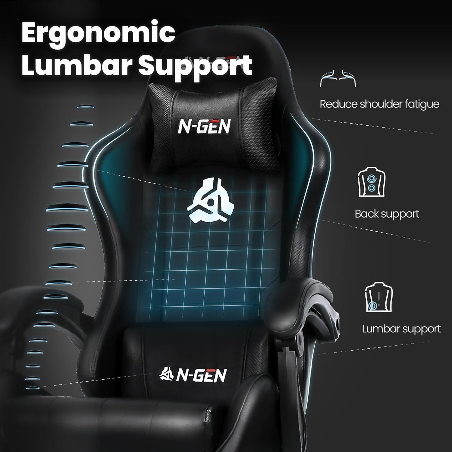 Gaming-Stuhl mit Fußstütze und – Ergonomic Office Chair Bewertung und Preis