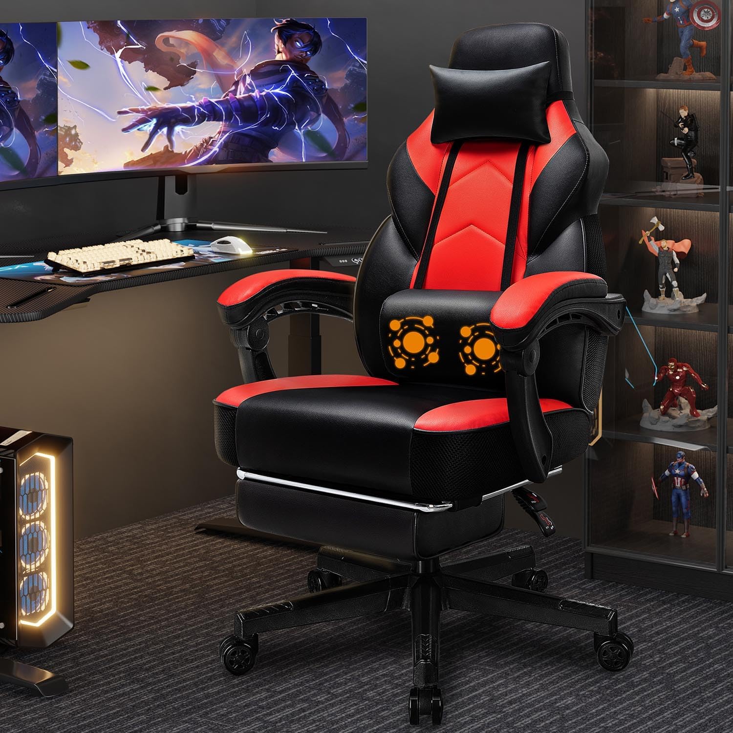 Gaming-Stuhl mit Fußstütze, Ma – Ergonomic Office Chair Bewertung und Preis