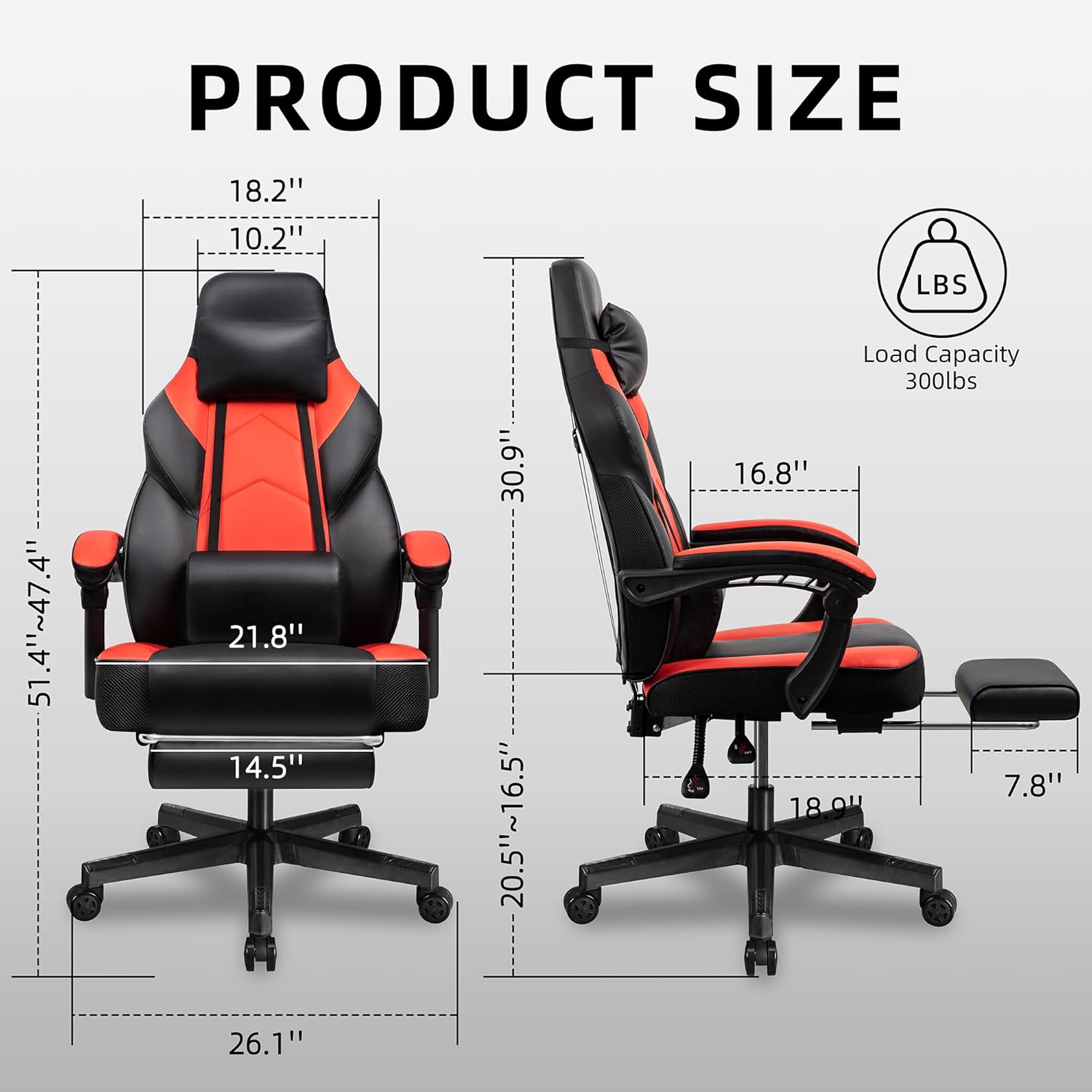 Gaming-Stuhl mit Fußstütze, Ma – Ergonomic Office Chair Bewertung und Preis