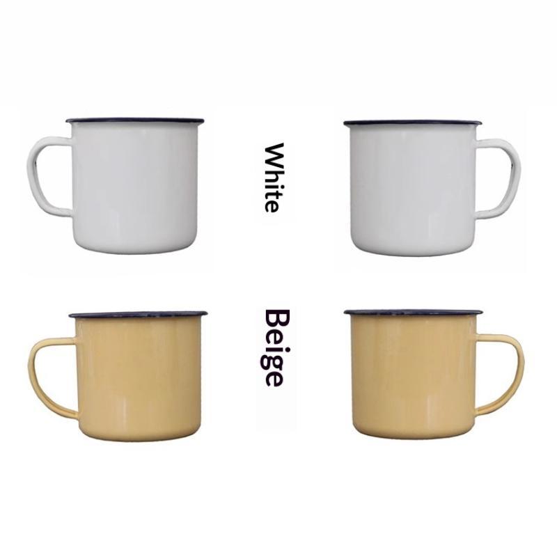 Emaille-Trinkbecher in verschi – Home Office Logo Bewertung und Preis