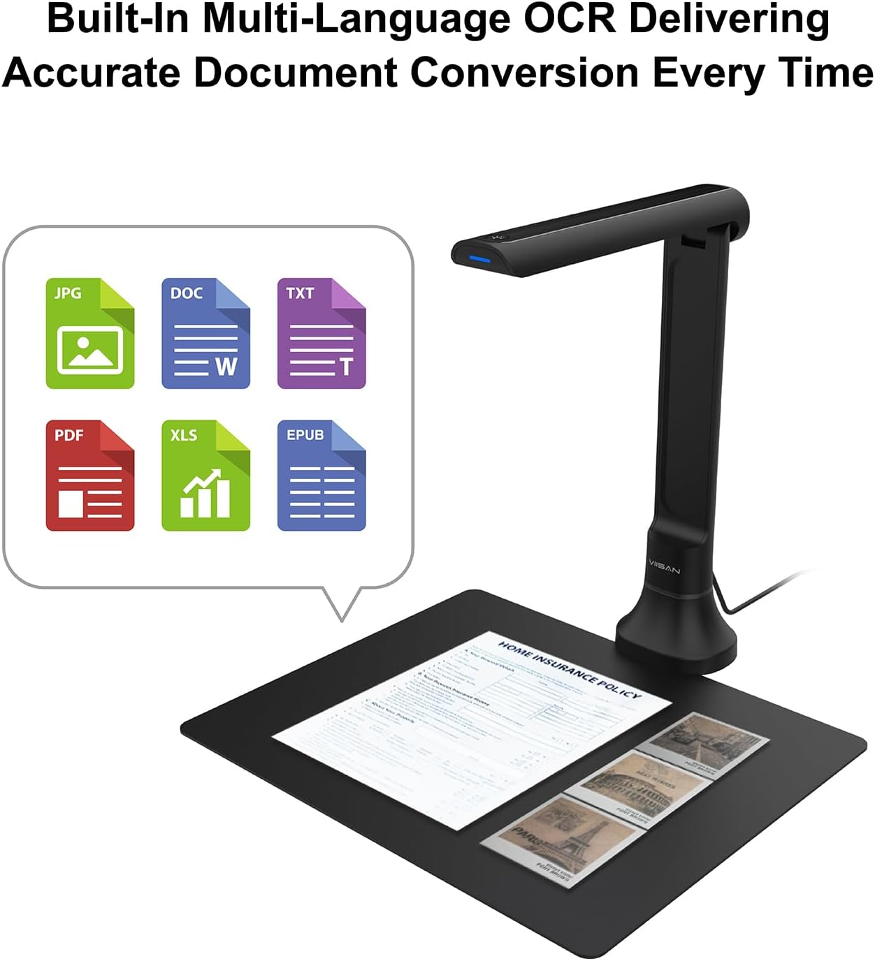 VIISAN DB8401 16MP Dokumentenk – Document Scanner Portable Bewertung und Preis