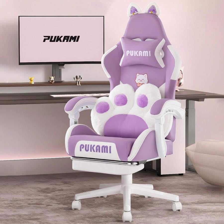 Rosa Gaming-Stuhl mit miteinan – Ergonomic Office Chair Bewertung und Preis