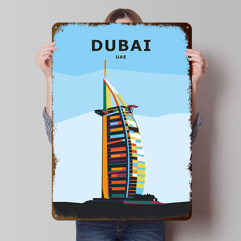 Reise nach Dubai Blechposter I – Home Office Dubai Bewertung und Preis