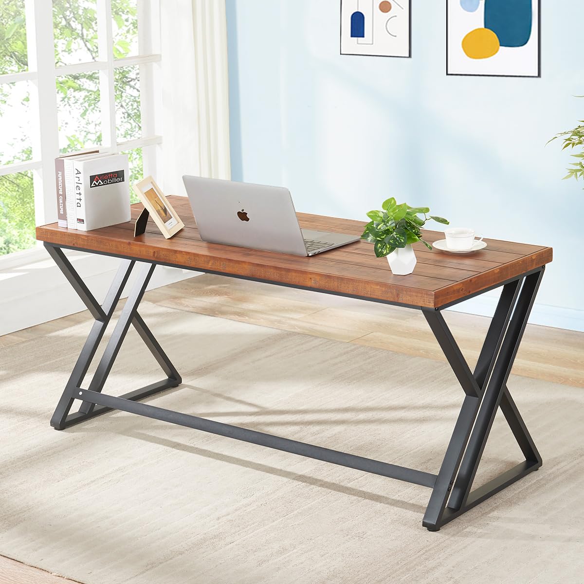 60 Zoll Massivholz-Computertis – Home Office Work Table Bewertung und Preis